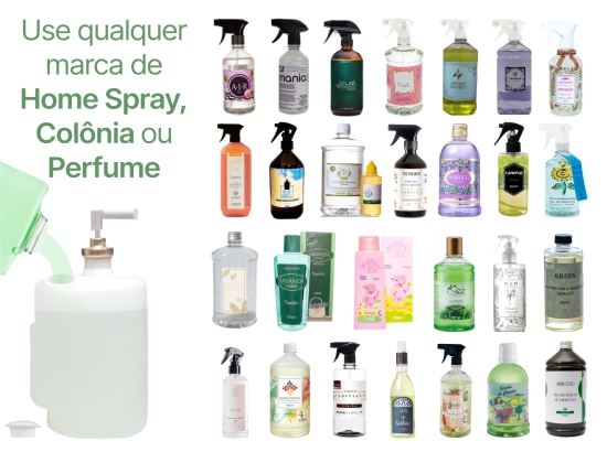 use_home_spray_colonias A Aromatic Plus não comercializa fragrâncias